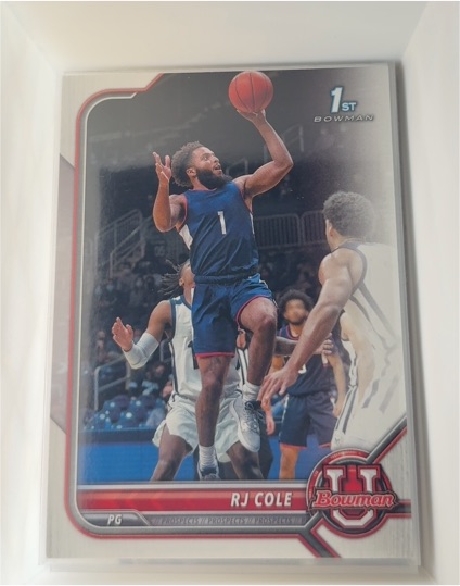 2021 Bowman University #35 RJ Cole — front