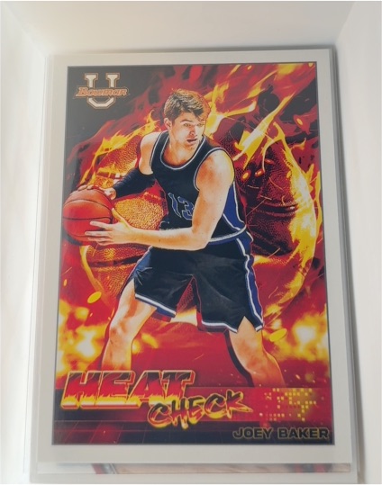 2021-22 Bowman University #HC-7 Joey Baker Heat Check — front