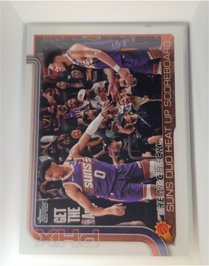 2025-26 Topps #294 Heat Check!: Suns Duo Heat Up Scoreboard — front