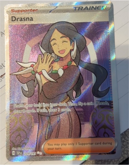 2023 Pokémon Sv08: Surging Sparks #231/191 Drasna — front