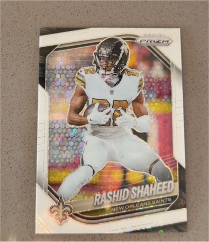 2025 Panini Prizm #194 Rashid Shaheed White Disco — front
