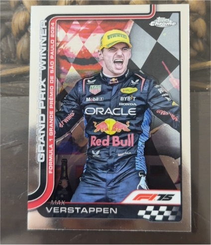 2025 Topps Chrome Formula 1 #113 Max Verstappen Grand Prix Winner São Paulo — front