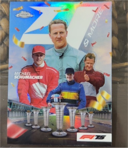 2025 Topps Chrome Formula 1 #4N-4 Michael Schumacher Four & More Refractor — front