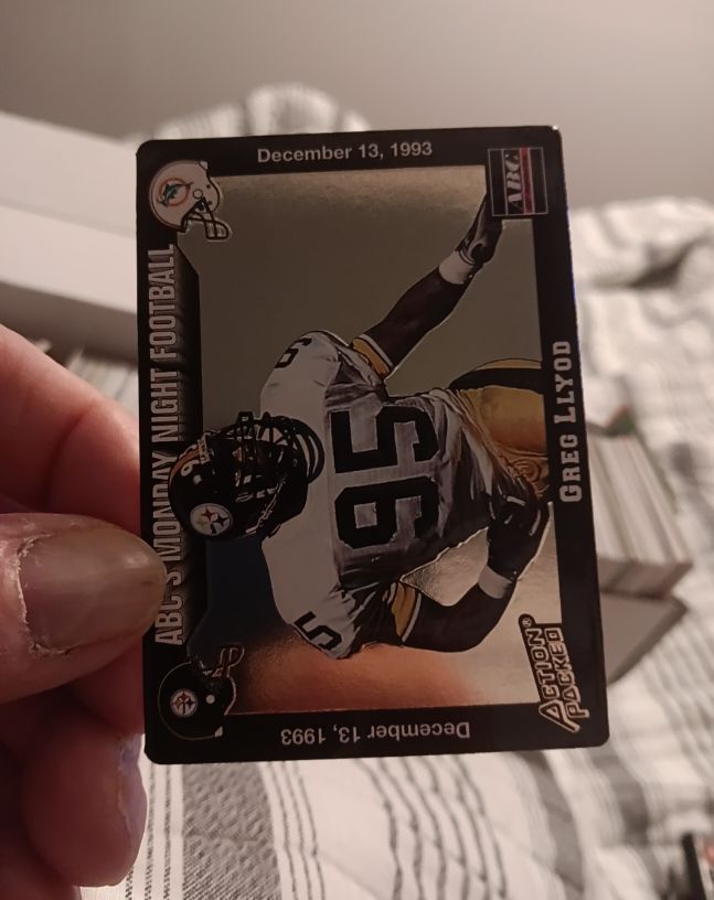 1993 Action Packed Monday Night Football #63 Greg Lloyd — front