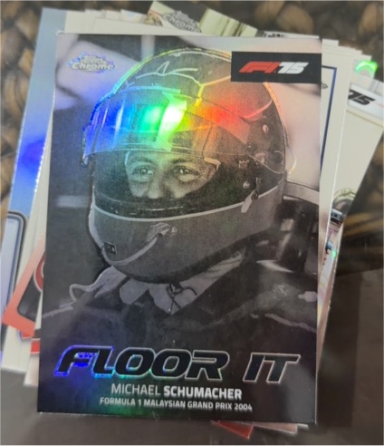 2025 Topps Chrome F1 #FI-7 Michael Schumacher Floor It — front