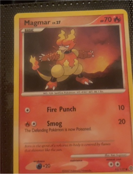2007 Pokemon Secret Wonders #93 Magmar — front