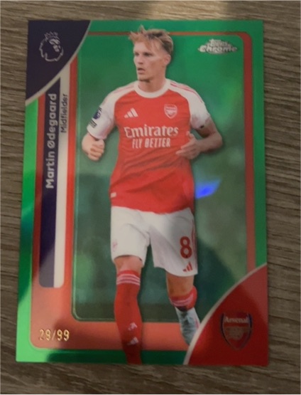 2026 Topps Chrome Premier League #12 Martin Ødegaard — front