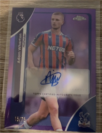 2026 Topps Chrome Premier League #77 Adam Wharton — front