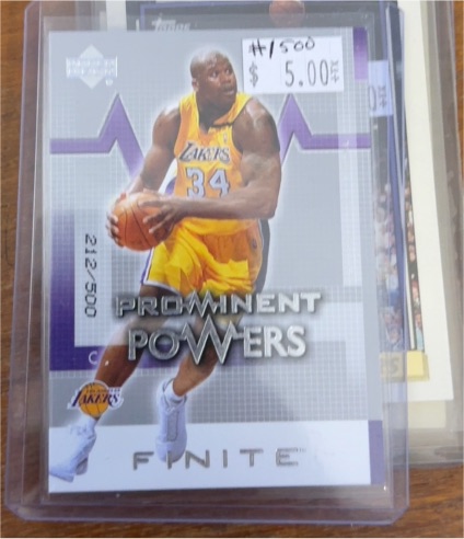 2003 Upper Deck Finite Prominent Powers #297 Shaquille O'Neal — front