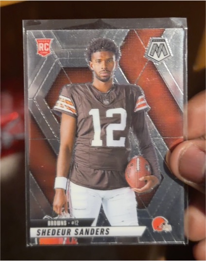 2025 Panini Mosaic #290 Shedeur Sanders Rookie Variation — front