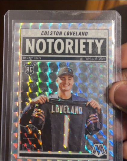 2025 Panini Mosaic Notoriety #24 Colston Loveland — front