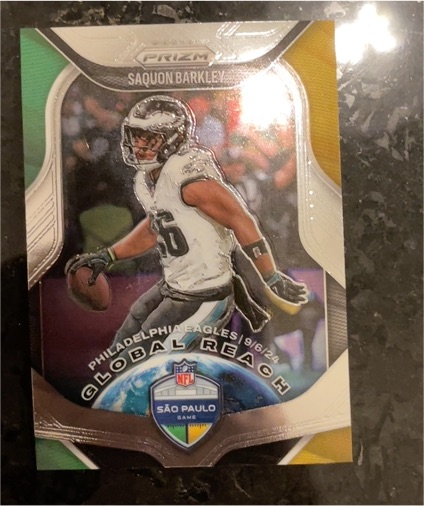 2025 Panini Prizm #1 Saquon Barkley Global Reach — front