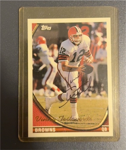 1994 Topps #71 Vinny Testaverde — front
