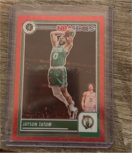 2019-20 Panini NBA Hoops Premium Stock #6 Jayson Tatum — front