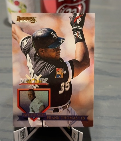 1995 Donruss National Packtime #1 Frank Thomas — front