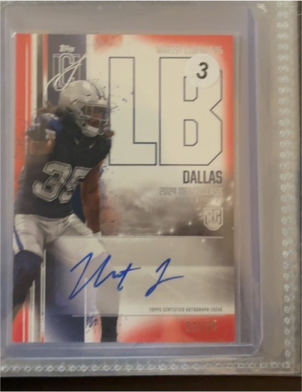 2024 Topps Signature Class #RCA-ML Marist Liufau — front
