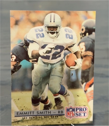 1992 Pro Set #150 Emmitt Smith Dallas Cowboys — front