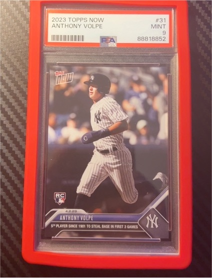 2023 Topps Now #31 Anthony Volpe — front