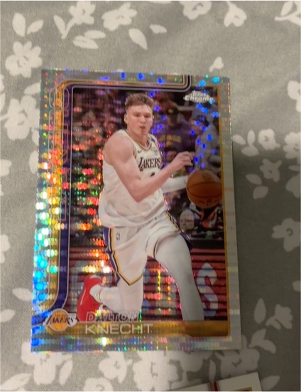 2025-26 Topps Chrome #130 Dalton Knecht — front