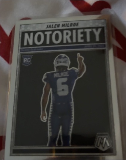 2025 Panini Mosaic #15 Jalen Milroe Notoriety Rookie Card — front