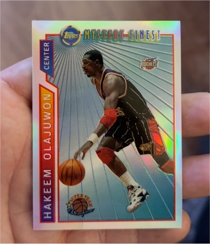 1996-97 Topps Mystery Finest #M19 Hakeem Olajuwon — front