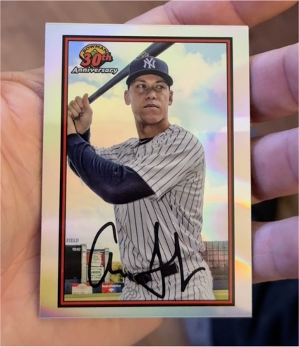 2019 Bowman 30th Anniversary #B30-AJ Aaron Judge — front