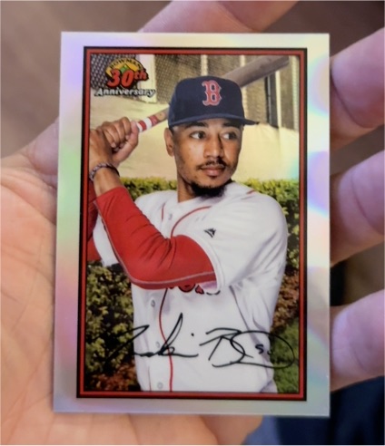 2019 Bowman Chrome 30th Anniversary #B30-MB Mookie Betts — front