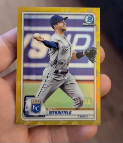 2020 Bowman Chrome #6 Whit Merrifield — front