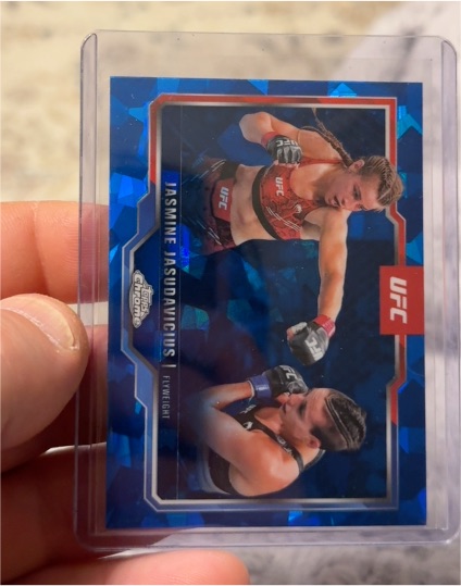 2025 Topps Chrome Sapphire Edition UFC #93 Jasmine Jasudavicius — front