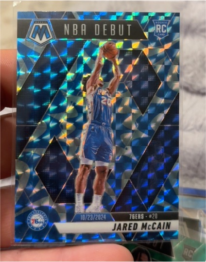 2024-25 Panini Mosaic #263 Jared McCain NBA Debut — front