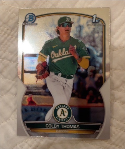 2023 Bowman Chrome #BCP-32 Colby Thomas — front