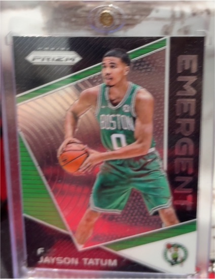 2017-18 Panini Prizm Emergent #EM-JAY Jayson Tatum — front