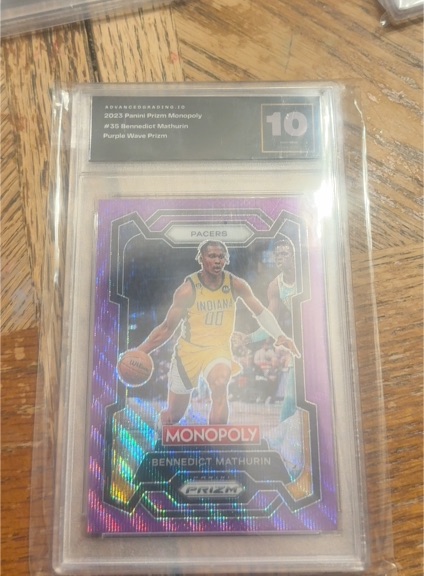 2023-24 Panini Prizm Monopoly #35 Bennedict Mathurin Purple Wave Prizm — front