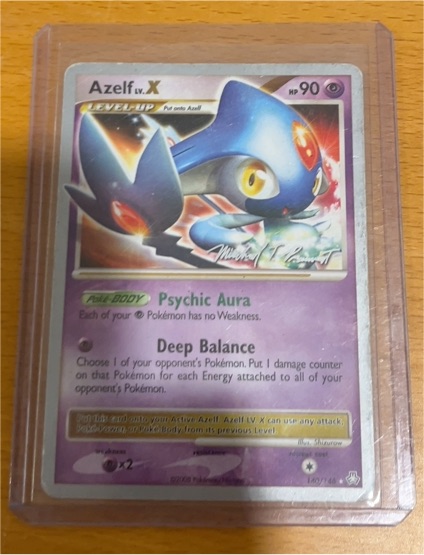 2008 Pokémon Legends Awakened #140 Azelf LV.X — front