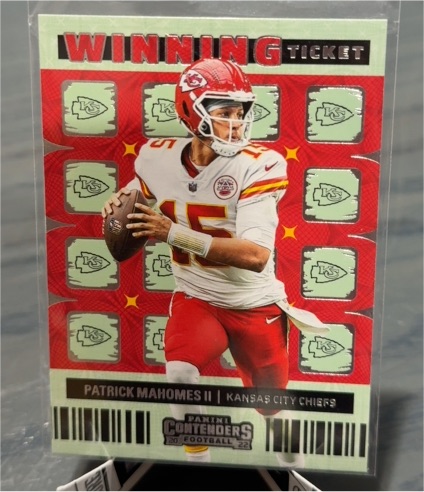 2022 Panini Contenders #WT-PMA Patrick Mahomes II Winning Ticket — front