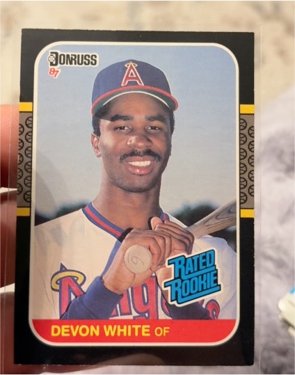 1987 Donruss #38 Devon White — front