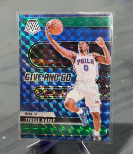 2024-25 Panini Mosaic #12 Tyrese Maxey — front