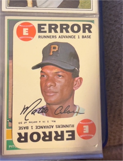 1968 Topps Game #1 Matty Alou — front