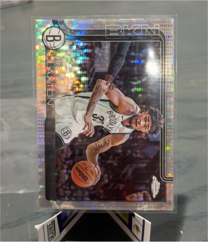 2025-26 Topps Chrome #27 Nic Claxton Pulsar Refractor — front