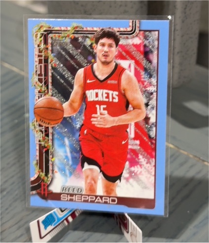 2025-26 Topps Holiday #H143 Reed Sheppard — front