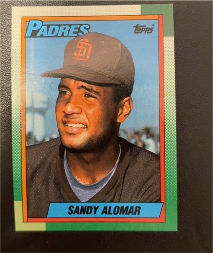 1990 Topps #353 Sandy Alomar San Diego Padres — front