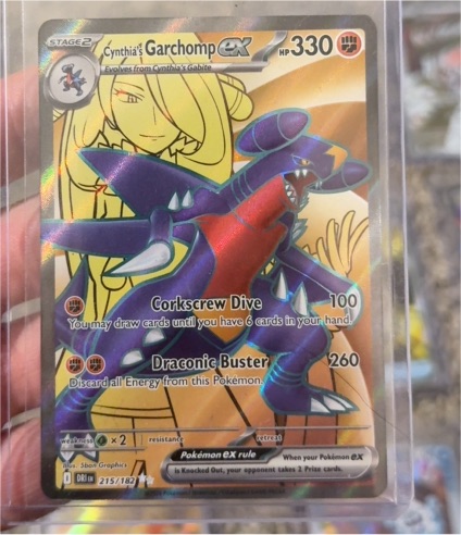 2025 Pokémon TCG Destined Rivals #215 Cynthia's Garchomp EX — front