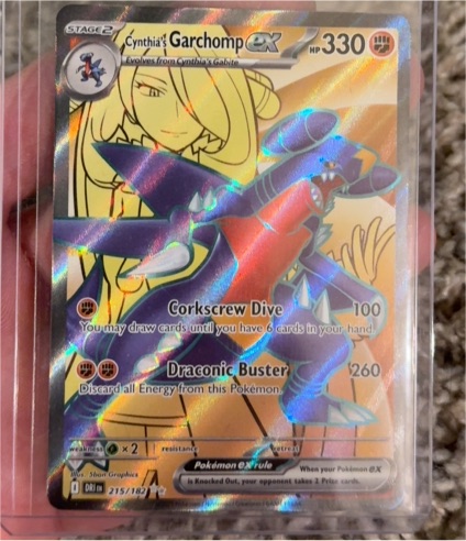 2022 Pokémon SV10: Destined Rivals #215 Cynthia's Garchomp EX — front