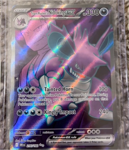 2023 Pokémon SV10: Destined Rivals #216 Team Rocket's Nidoking ex — front