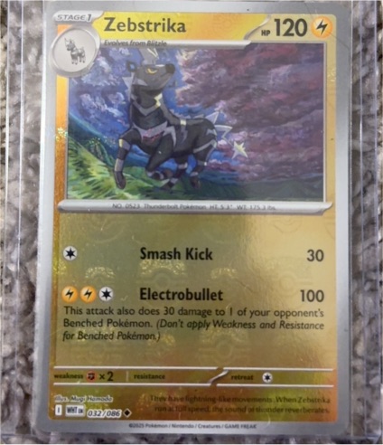 2023 Pokémon SV: White Flare #032 Zebstrika — front