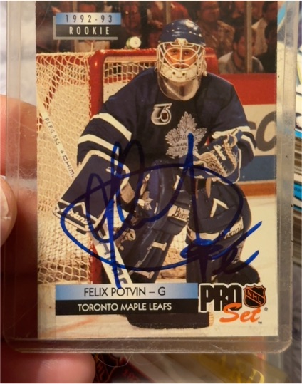 1992-93 Pro Set #242 Felix Potvin — front