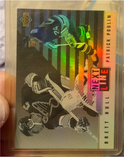 1993-94 Upper Deck #NL2 Brett Hull & Patrick Poulin Next In Line — front