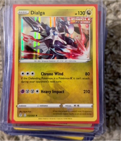 2021 Pokémon Evolving Skies #112 Dialga — front