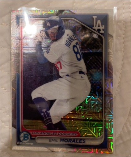 2024 Bowman Chrome #BCP-221 Emil Morales — front