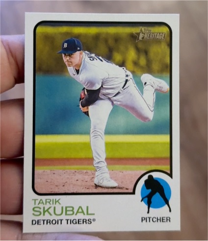 2022 Topps Heritage High Number #709 Tarik Skubal — front